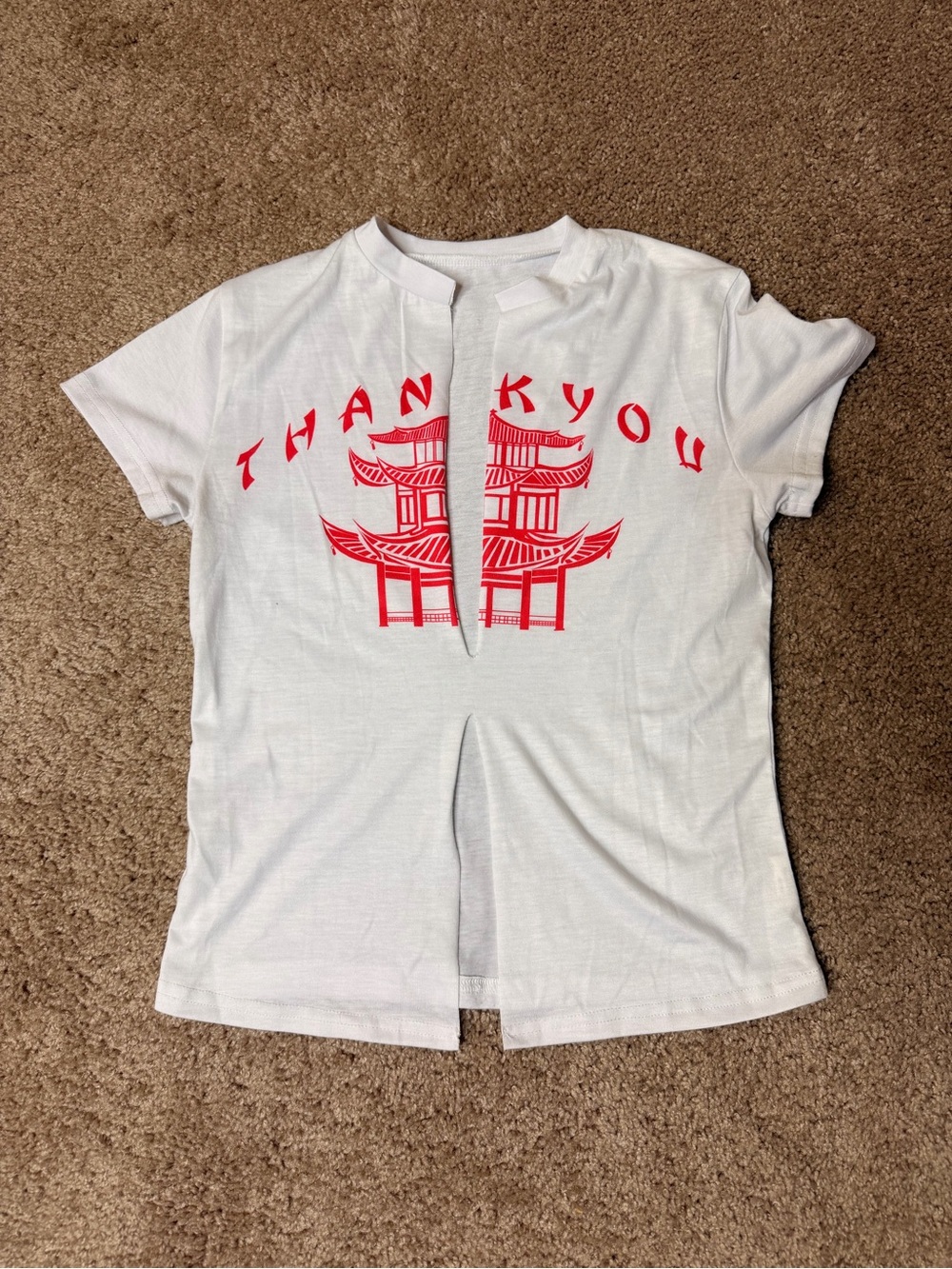 Deep v neck tee